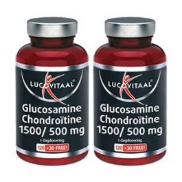 Verfijning Implementeren Typisch Lucovitaal Glucosamine 1500mg Chondroitine 500mg 2x150 tabletten (300  tabletten) Kopen? :: Gezonderwinkelen.nl