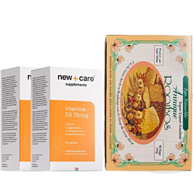 New Care Vitamine D3 75mcg duo-pak 2x 100 capsules met gratis Annique Rooibosthee