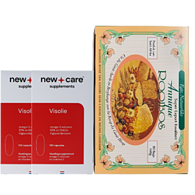 New Care Visolie 120 capsules Duo-Pak & Gratis Annique Rooibosthee 80 zakjes