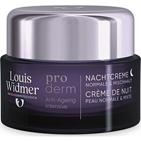 Louis Widmer Proderm nachtcreme geparfumeerd (Voorheen: Intensief Anti-Ageing Nachtcrème Licht Geparfumeerd)  50ml