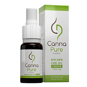 Cannapure Golden CBD Oil Forte 1000mg 10%  10ml