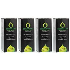 CBD Original Spierolie CBD original vier-pak 4x 30ml