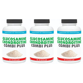 Gezonderwinkelen Premium Glucosamine Chondroitine Combi Plus Trio-pak (formule soortgelijk Treedo Combi Plus)  3x 120+60 tabletten (3x180)