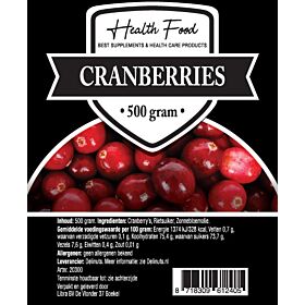 Health Food Cranberry's 500 gram
