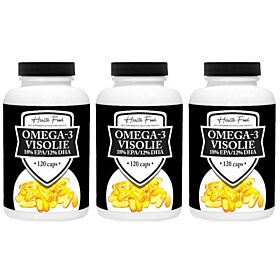 Health Food Visolie 1.000mg 18/12% EPA/DHA drie-pak 3x 120 capsules (actie)