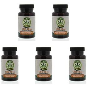 Jacob Hooy CBD 10mg voordeelpak 5x60 capsules (=300 capsules) (one a day-dosering)