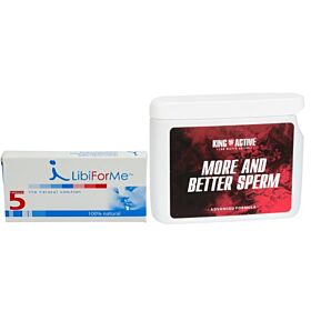 1x LibiForMe (voorheen Libido Forte Man) 5 capsules + 1x King Active More & Better Sperm 60 capsules