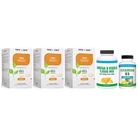 New Care Multi trio-pak 3x 120 tabletten + Gratis Gezonderwinkelen Visolie 120 capsules & Vitamine D 75mcg 200 capsules
