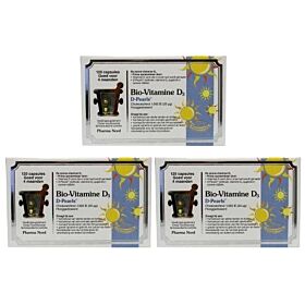 Pharma Nord Bio vitamine D3 25 mcg 1000IE trio-pak 3x 120 capsules