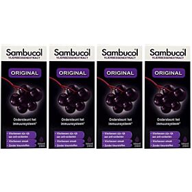 Sambucol Vlierbessensiroop Original Voordeelpak  4x 230ml