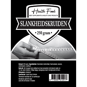 Health Food Slankheidskruiden  250 gram