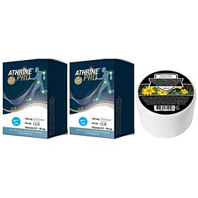 Athrine Athrine Pro (UCII, Cavacurmin & vit.D3) Voordeelpak  2x 90 capsules met Gratis Health Food Spier- & Gewrichtsbalsem t.w.v. 12,95
