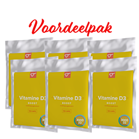 Foodie Vitamine D3 Boost 3000iu/75mcg Zes-pak  (6x 120 capsules (= 720 capsules))