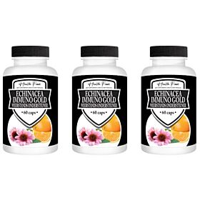Health Food Echinacea Immuno Gold voordeelpak  3x 60 capsules (= 180 capsules)