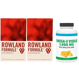Marma Rowland formule Duo-pak 2x 300 tabletten met gratis Gezonderwinkelen Visolie 120 capsules