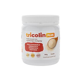 Tricolin Plus Psylliumvezels, Prebiotica, Probiotica en Enzymen in poedervorm  180 gram