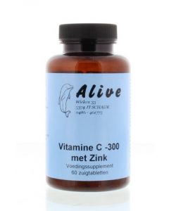 Alive Vitamine C & zink 60 zuigtabletten