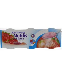 Nutilis fruit stage 3 aardbei 3x150 gram
