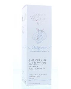 Babypure shampoo & waslotion parfumvrij Louis Widmer 200ml