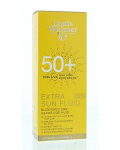 Extra sun fluid 50+ parfumvrij Louis Widmer 100ml