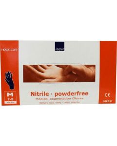 Handschoen nitril maat 7-8 medium