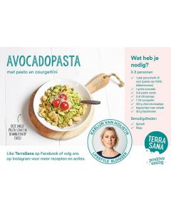 Terrasana Receptkaart A5 avocado pasta 50st