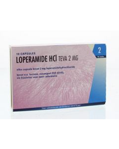 Teva Loperamide HCL 2 mg 10ca