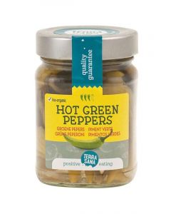 Groene pepers hot