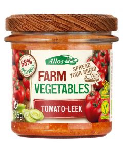 Farm vegetables tomaat & prei bio