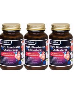 All Natural Hart Bloedvaten Cholesterol trio-pak  3x 90 capsules