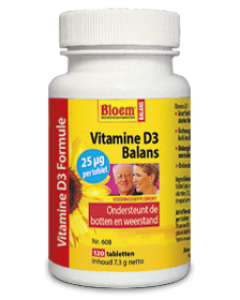 Bloem Vitamine D3 25mcg Balans 120 tabletten