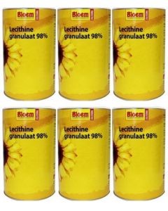 Bloem Lecithine Granulaat 98% zes-pak 6x 400 gram (zie ook 12-pak en Nutriforce (=zelfde, voordeliger)