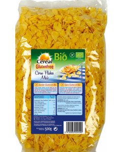 Cereal biologische glutenvrije Corn Flakes Mais 500 gram
