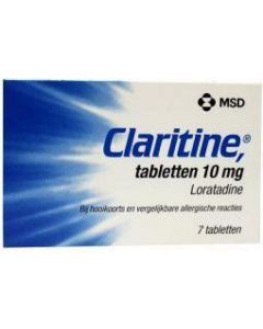 Claritine antihooikoorts Loratidin 10mg 7 tabletten