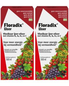 Salus Floradix Vitakruiden Elixer 2x 500ml (rijk aan ijzer)