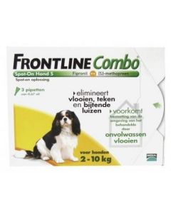 Frontline Combo Spot-On Hond S voor honden tussen 2-10 kg