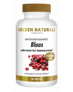 Golden Naturals Blaas  180 tabletten