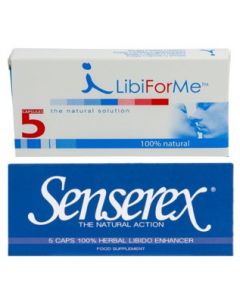 1x LibiForMe (voorheen Libido Forte Man) 5 capsules + 1x Senserex Erectie 5 capsules