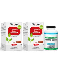 New Care Cholesterol Balans met Guggul Duo-pak (2x 120 capsules) + Gratis Gezonderwinkelen  Magnesium 180 tabletten
