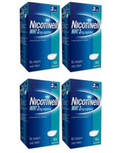 Nicotinell Mint 2 mg 4-pak 4x96 zuigtabletten
