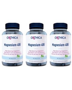 Orthica Magnesium-400 Trio-pak  3x 120 tabletten (=360 tabletten)