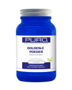 Puro Golden C 100 gram poeder (goed opneembaar, maagvriendelijke vitamine C)