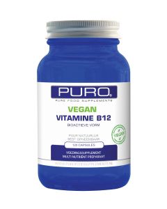 PURO Vitamine B12 Bio-actieve vorm Vegan  120 capsules