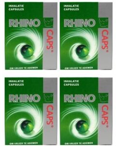 Rhino Inhalatiecapsules vier-pak 4x 16 capsules