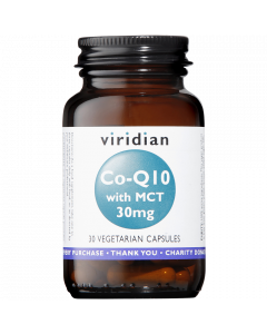 Viridian Co-enzyme Q10 30 mg with MCT 30 plantaardige capsule