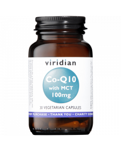 Viridian Co-enzyme Q10 100 mg with MCT 30 plantaardige capsule