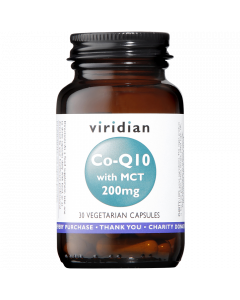 Viridian Co-enzyme Q10 200 mg with MCT 30 plantaardige capsule