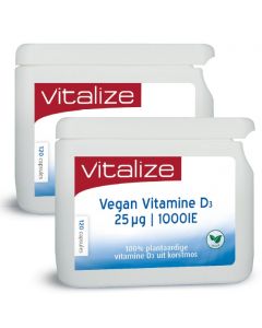 Vitalize Vegan Vitamine D3 25mcg / 1000ie Voordeelpak  240 capsules