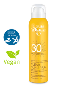 Louis Widmer Clear Sun Spray Beschermingsfactor 30 Geparfumeerd  125ml
