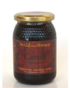 Wild about Honey Raw Carob Honey / Honing Portugal 500 gram